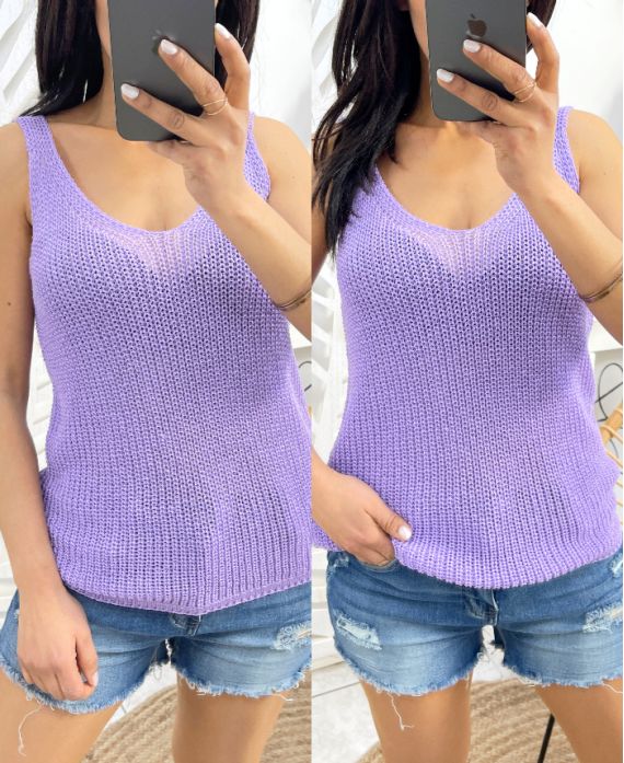 TOP KNIT PE972 LILA