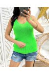 LEMON GREEN PE972 KNITTED TOP