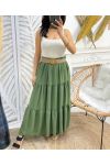 LONG SKIRT PE46 MILITARY GREEN