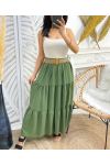 LONG SKIRT PE46 MILITARY GREEN