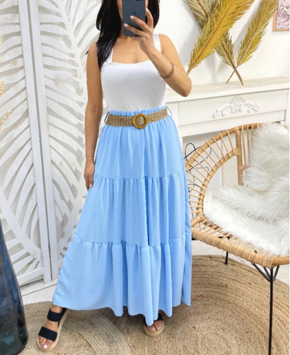 LONG SKIRT PE46 SKY BLUE