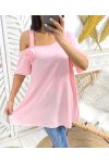 TOP "COUP DE COEUR" FIORE OVERSIZE PE949 ROSA