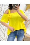 TOP "COUP DE COEUR" FIORE OVERSIZE PE949 GIALLO