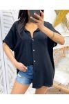 PE235 CHAIN BACK BLOUSE BLACK