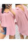 CHAIN BACK BLOUSE PE235 PINK