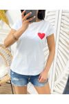 SE226 HEART T-SHIRT RED