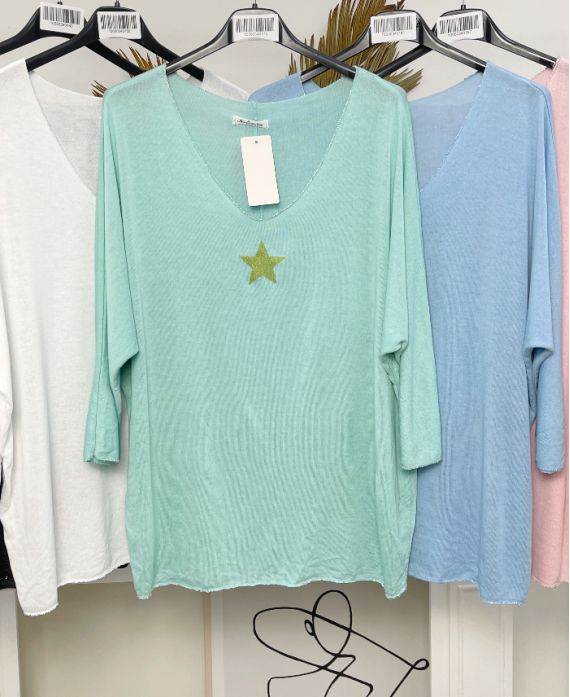 STAR TOP SS1193 PASTEL GROEN