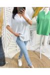 BLUSA FLUIDA DE VISCOSA PE1189 BLANCO