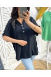 BLUSA FLUIDA DE VISCOSA PE1189 NEGRO