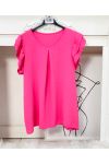 RUCHES TOP PE872 FUSHIA