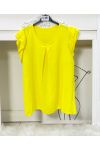 RUFFLE TOP PE872 YELLOW