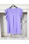 PE872 RUFFLE TOP LILAC