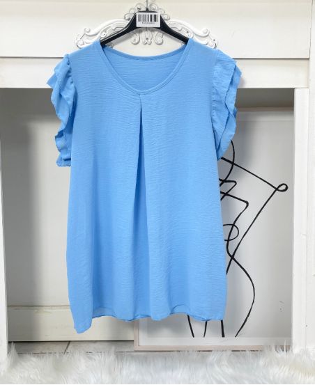 TOP A VOLANTS PE872 BLEU CIEL