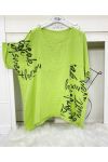 WRITING COTTON TUNIC PE704 ANIS GREEN