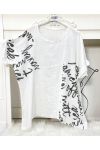 WRITING COTTON TUNIC PE704 WHITE