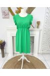 RUFFLE DRESS PE831 GREEN