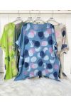 LARGE SIZE PRINTED TUNIC PE1183 BLUE