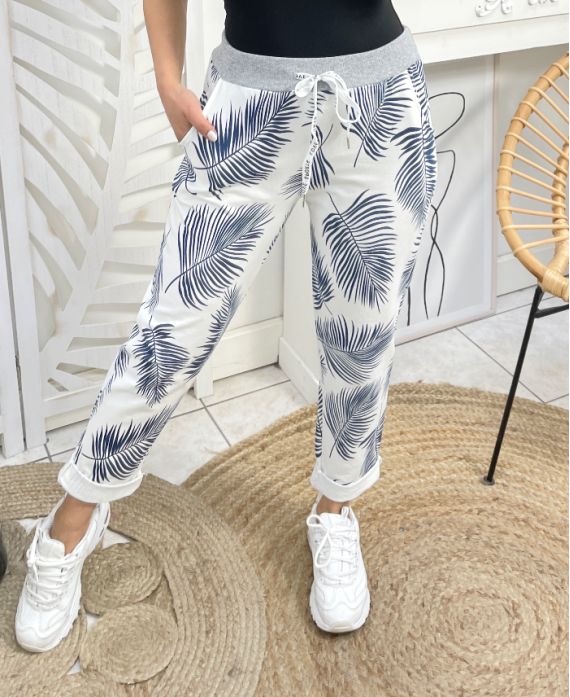 PRINTED COTTON JOGG PANTS 2 POCKETS PE1075-20