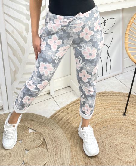 PRINTED COTTON JOGG PANTS 2 POCKETS PE1075-5