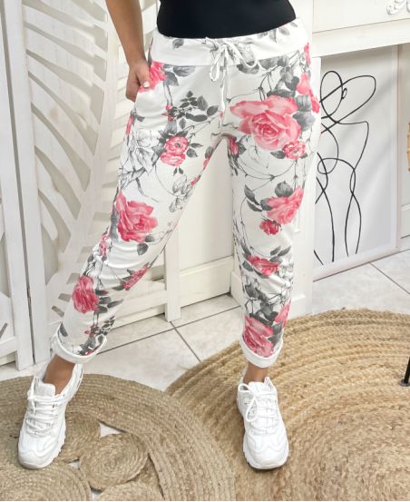 PRINTED COTTON JOGG PANTS 2 POCKETS PE1075-3