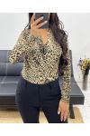 LEOPARD PRINT BODYSUIT AH250302 BEIGE
