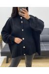 OVERSIZED WAISTCOAT WITH AH250567 BLACK BUTTONS