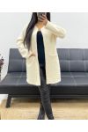 SOFT 2-POCKET COAT AH250511 ECRU