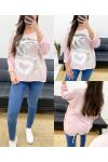 PE0733 ROSA BEFLOCKUNGSPLATTE AUS ZWEI MATERIALIEN