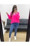 PE0725 GILET TRAFORATO FUCSIA FLUO