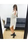 PE0702 FLIESSENDES HEMDBLUSENKLEID IN BEIGE