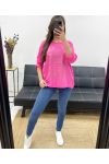 CAMISETA BIMATERIAL ECRITURES ORO PE0798 FUSHIA