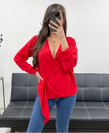 DRAPIERTES TOP PE0990 ROT