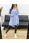STRIPED FLUID TUNIC PE0471 SKY BLUE