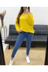 PULLOVER ETOILE PE0317 MOUTARDE