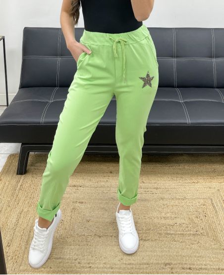 PANTALONE STAR PE0267 VERDE LIME