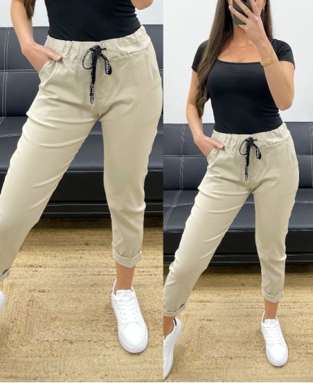 PE0339 PANTALONE BEIGE