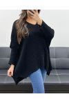 PE0117 SWETER Z GRUBEJ DZIANINY