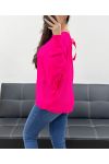MAGLIONE DIETRO FIOCCHI NASTRO PE0122 FUCSIA