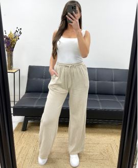 PE0431 PANTALONE 2 TASCHE BEIGE