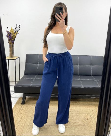 PE0431 PANTALONI 2 TASCHE BLU NAVY