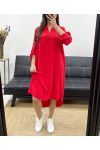ABITO TUNICA SCIOLTO PE0216 ROSSO