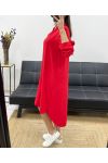 ABITO TUNICA SCIOLTO PE0216 ROSSO
