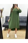 LUŹNA SUKIENKA TUNIKA PE0216 KAKI