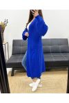 GILET 2 TASCHE IN MAGLIA LUNGA PE0032 BLU REALE