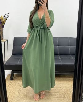 LANGES KLEID PE0859 KHAKI