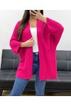PE0058 GILET IN MAGLIA FUCSIA