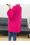 PE0058 GILET IN MAGLIA FUCSIA
