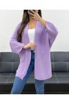PE0058 GILET IN MAGLIA LILLA