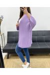 PE0058 GILET IN MAGLIA LILLA