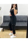 PE1034 PANTALONE CARGO NERO